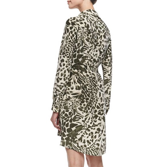 Diane von Furstenberg Silk Prita Animal Leopard Print Dress - Picture 9 of 10